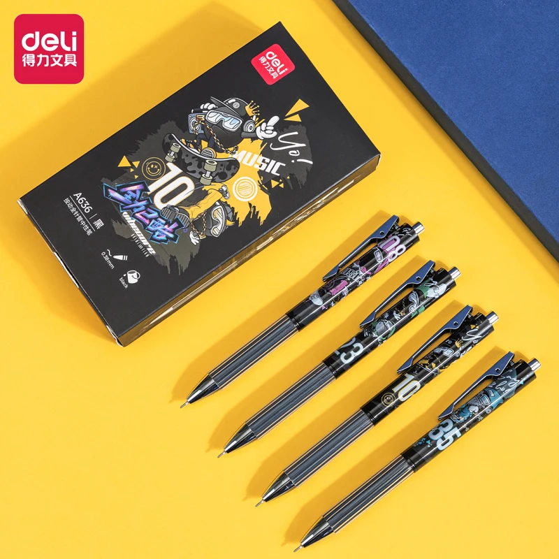 4pcs/8pcs Gel Pen High-quality Pen 0.38mm Black Ink Signature Pen School Supplies Office Supplies Stationery For Writing 4pcs 8pcs m