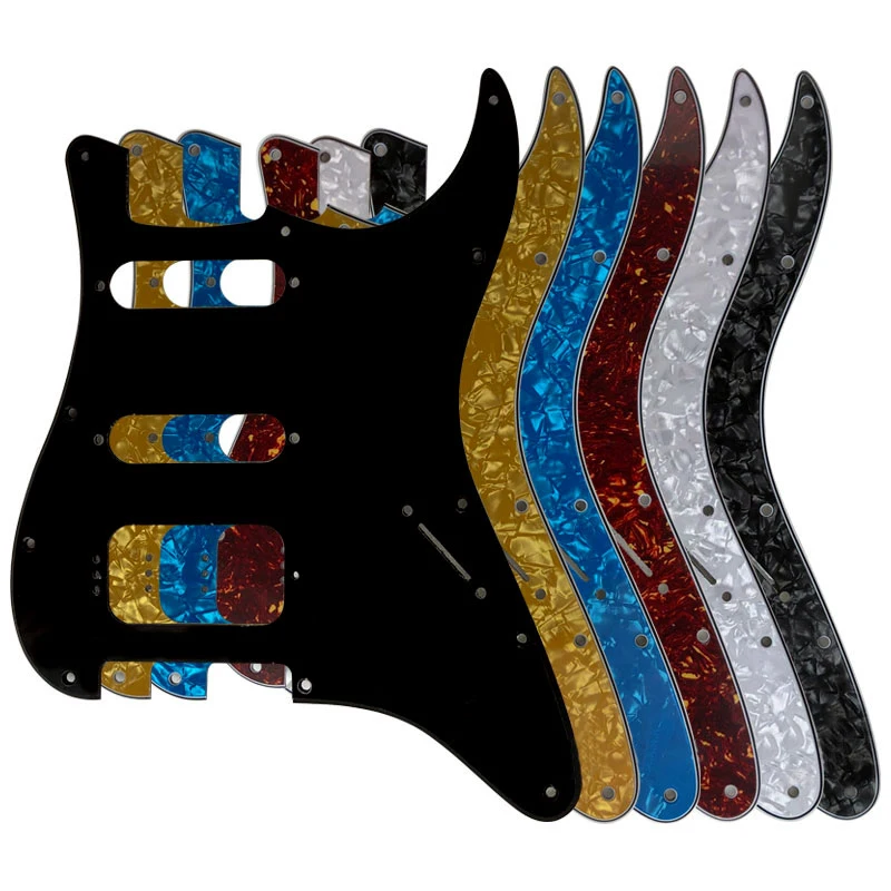 Feiman Quality Guitar Parts - For US Fd 11 Screw Holes MIM Strat SSH Humbucker Guitar Pickguard No Control Hole Scratch Plate