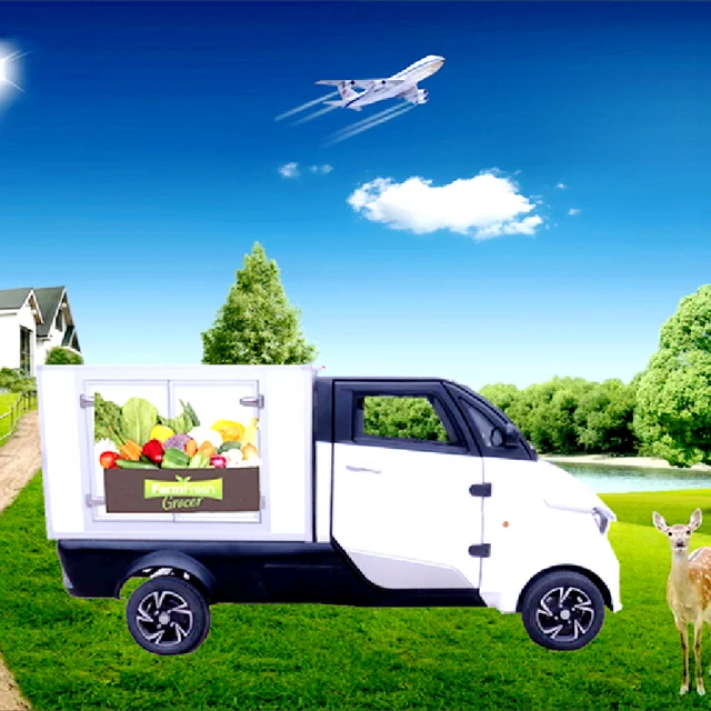 Small 4 Wheel Best Price China Small Cars Low Speed Electric Vehicle With Air Condition for
