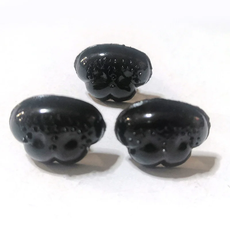 DIY 9/12/15/19mm Flat Bottom Triangle Nose Toy Puppy Bear Nose  Accessories Plastic Plushs Snout Animals Nose Plush Accessories 6