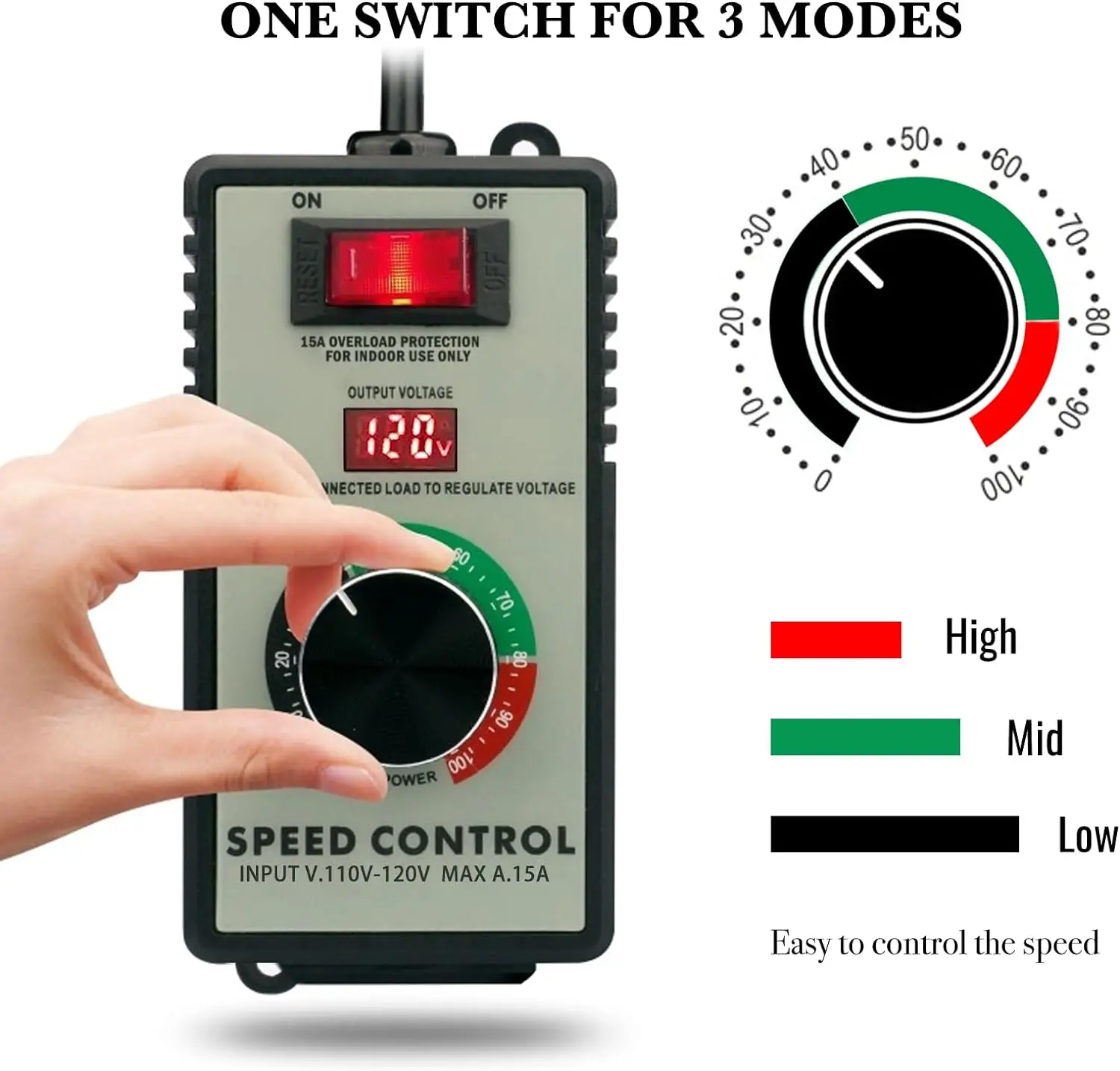 de velocidade do motor ac 120v 15a 4000w 01
