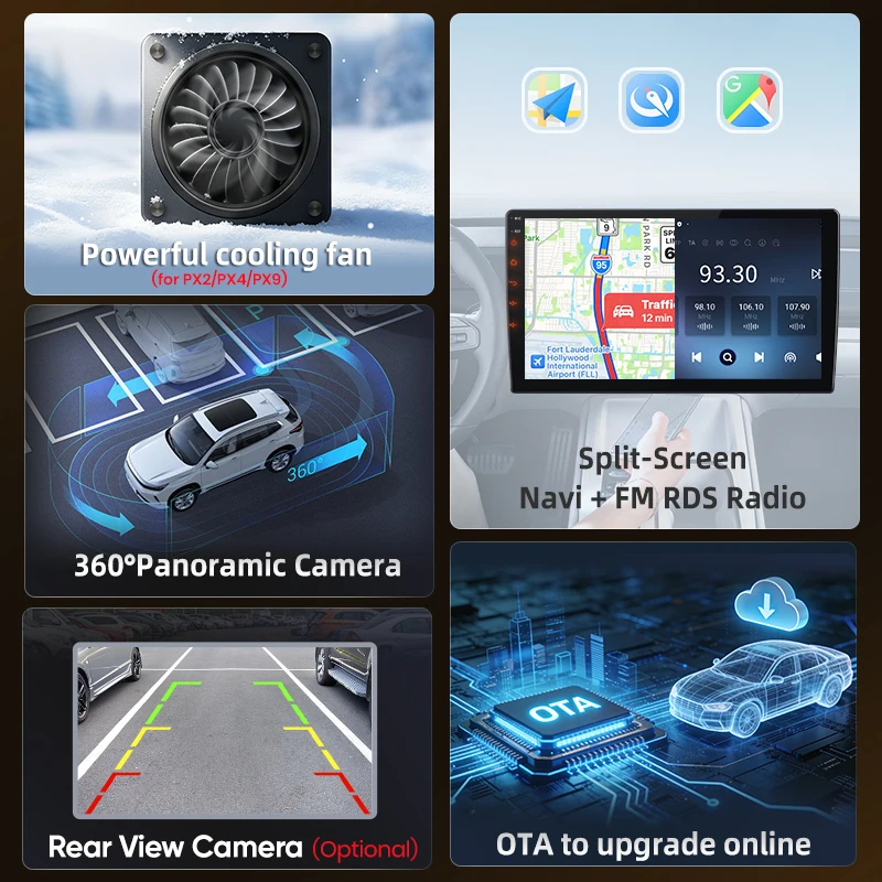 AWESAFE Radio Android de 9 pulgadas para Nissan Juke YF15 2010-2014, CarPlay inalámbrico y Android Auto, navegación GPS, soporte multimedia, control del volante, amplificador de subwoofer, cámara trasera, Plug and Play, DAB+, autorradio digital, radio de coche 2 DIN, estéreo, RDS, DSP, FM, WIFI 5