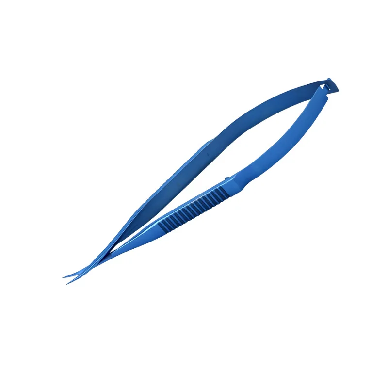 Fine Stainless Steel Ophthalmic Instrument 12.5 cm Micro Scissor Straight/ Bend Head Conjunctiva Scissor