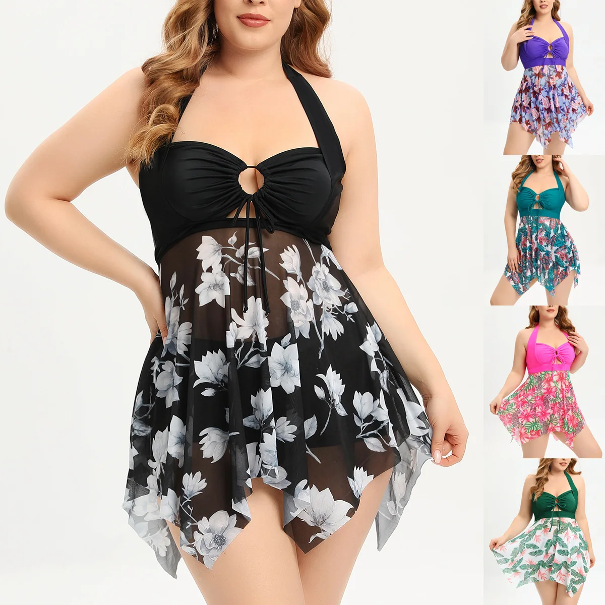 

Big Size Sexy One Piece Swimsuit Women Solid Swimwear Bodysuit Swimsuit Push Up Monokini Bathing Suit Summer Beachwear