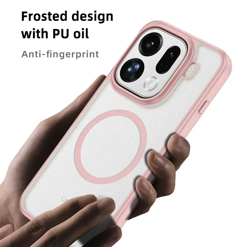 Magsafe Magnetic Matte Phone Case with Wireless Charging & Shockproof Back Cover