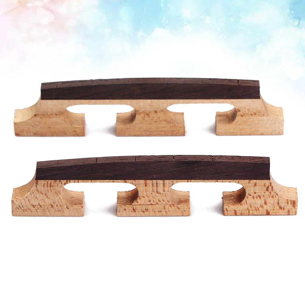 

Banjo Bridge Three Legged Rosewood Ukulele Bridge String Instruments for Guitar Banjo Ukulele
