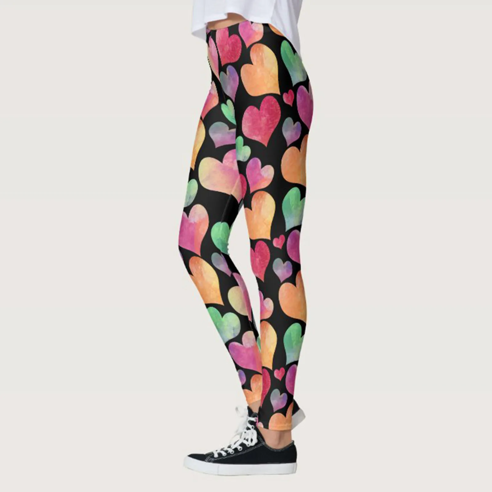 

New Push Up Gym Seamless Leggings Women Valentine's Day Printed Fitness Stretchy High Waist Yoga Sports Pants Female pantalones