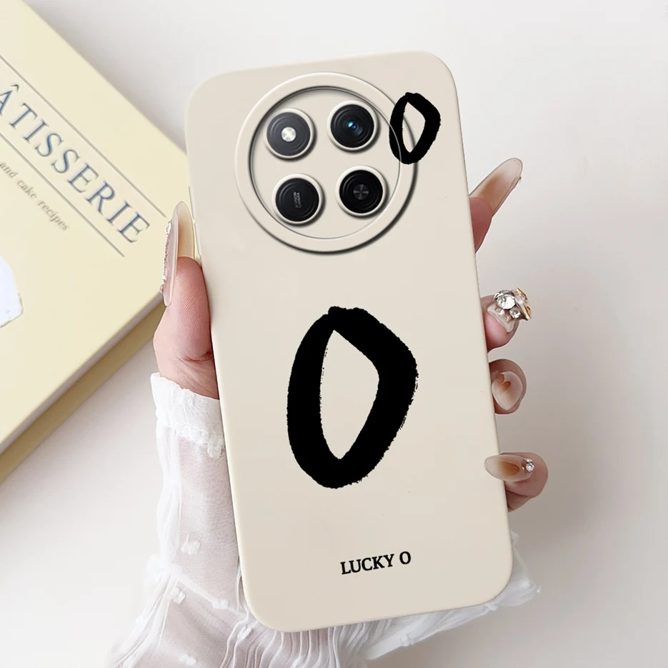 Cute Lucky Letters Soft Silicone Case - Stylish Protective Cover