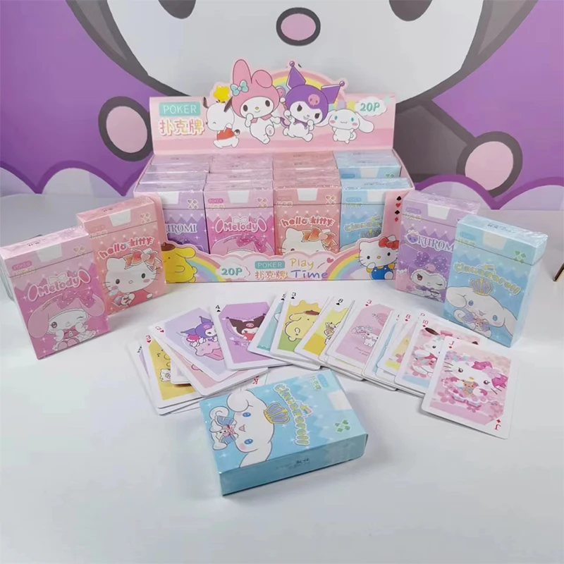 

Kawaii Sanrio Cinnamoroll Kuromi девушка сердце аниме милые Мультяшные коллекционные карты Mymelody креативные Diy игральные карты Подарочные игрушки