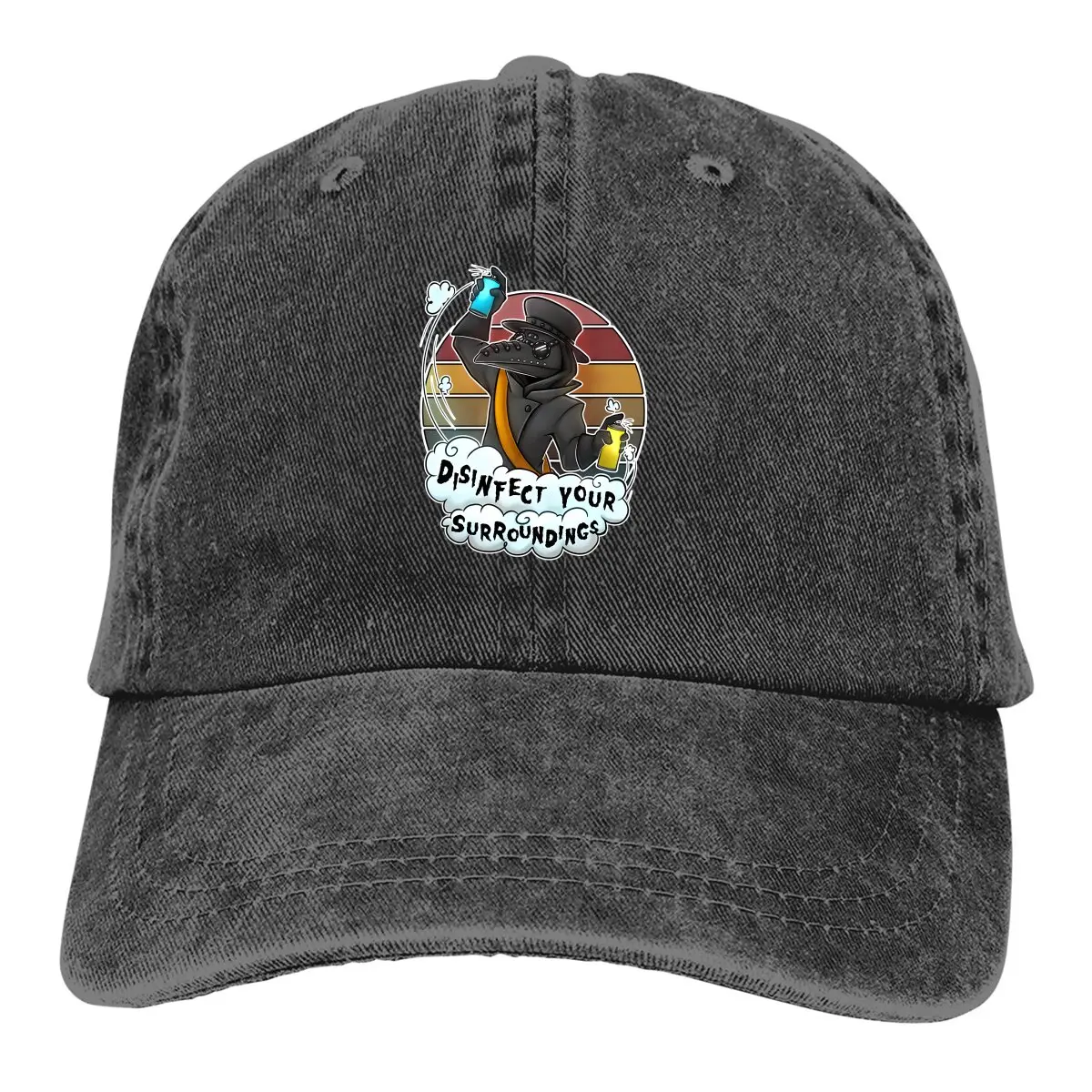 

Summer Cap Sun Visor Disinfect Your Surroundings Hip Hop Caps Plague Doctor Cowboy Hat Peaked Trucker Dad Hats