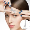 Single Blade Razor Women Scissors Barber Clippers Brow Face Hair 304 Stainless Steel 6