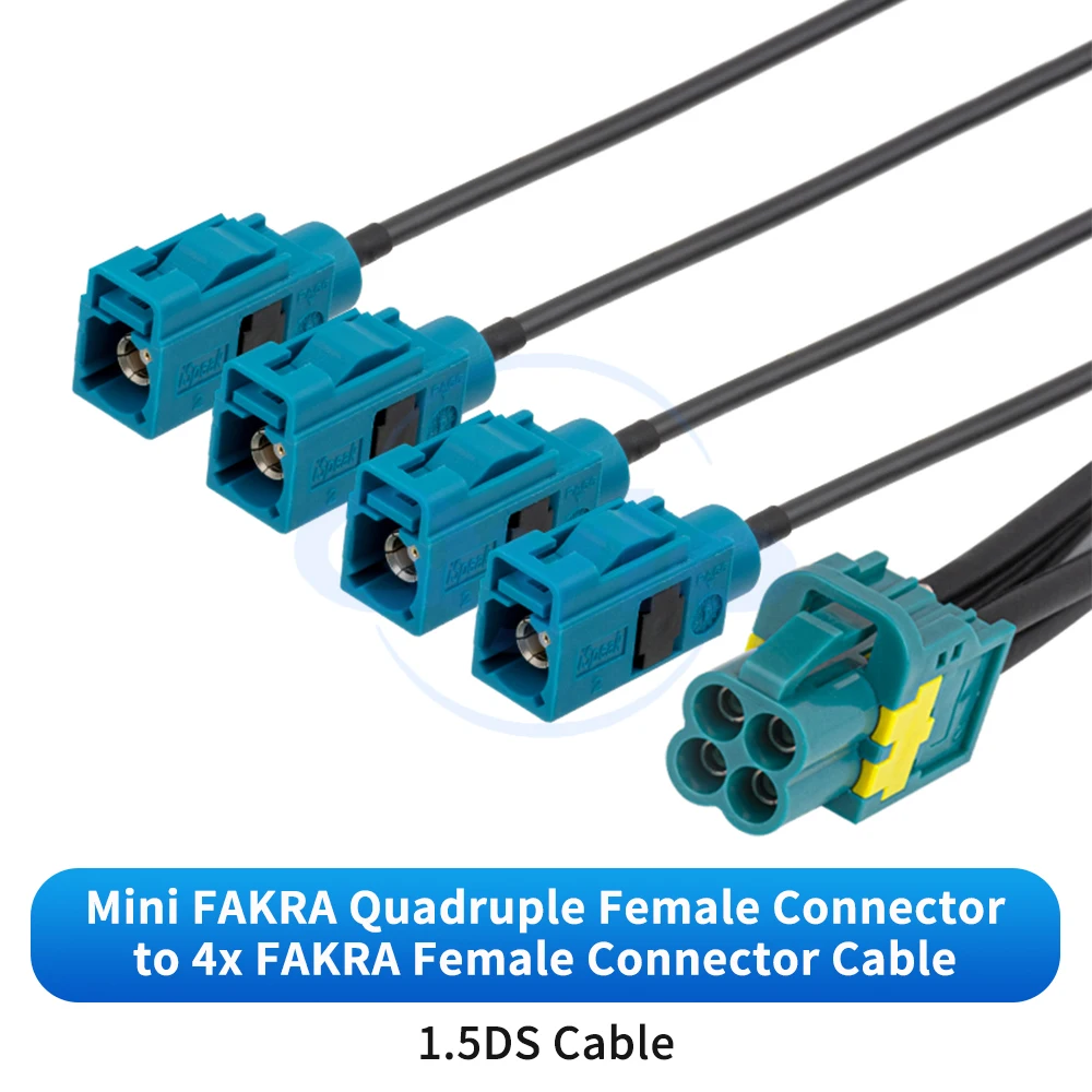 Dual-Ended Mini Fakra Quad-zu-SMA-Adapter mit Rosenberger-Anschluss RG174/316/1,5DS Koaxialkabel (1 Stück) – Detail 14