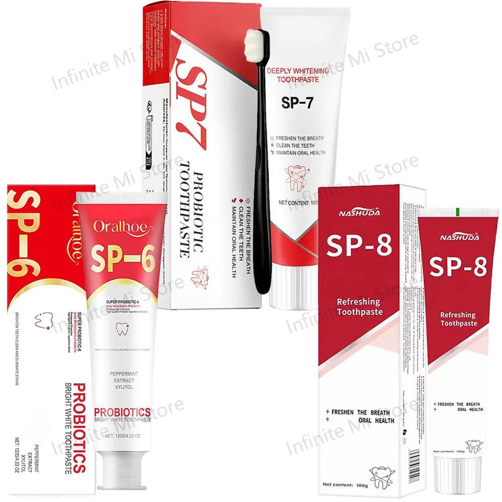 Probiotics brightening toothpaste 100g/120g for white tooth stains smoke stains teeth whitening product