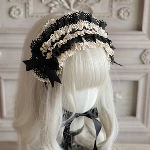 Cotton lace doll, Lolita hair band babydoll flowers lovely harajuku ornaments headdress