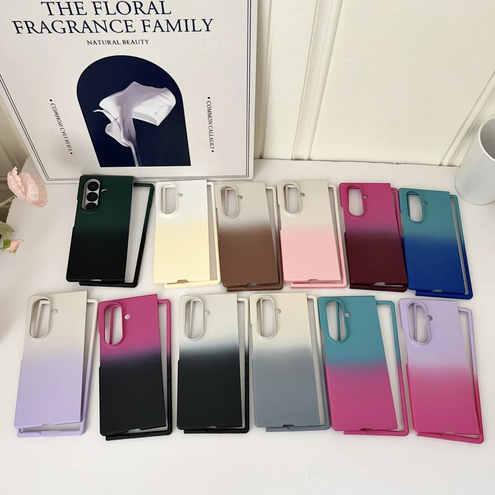 Ultra-Thin Gradient Shockproof Protective Case - Hard PC Cover for Samsung Galaxy Z Fold Series