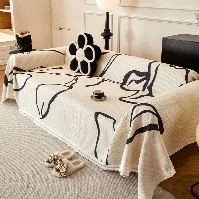 French Light Luxury High-end Sofa Towel Universal Cover Cloth for All Seasons Sofa Cover Universal One-piece Cloth