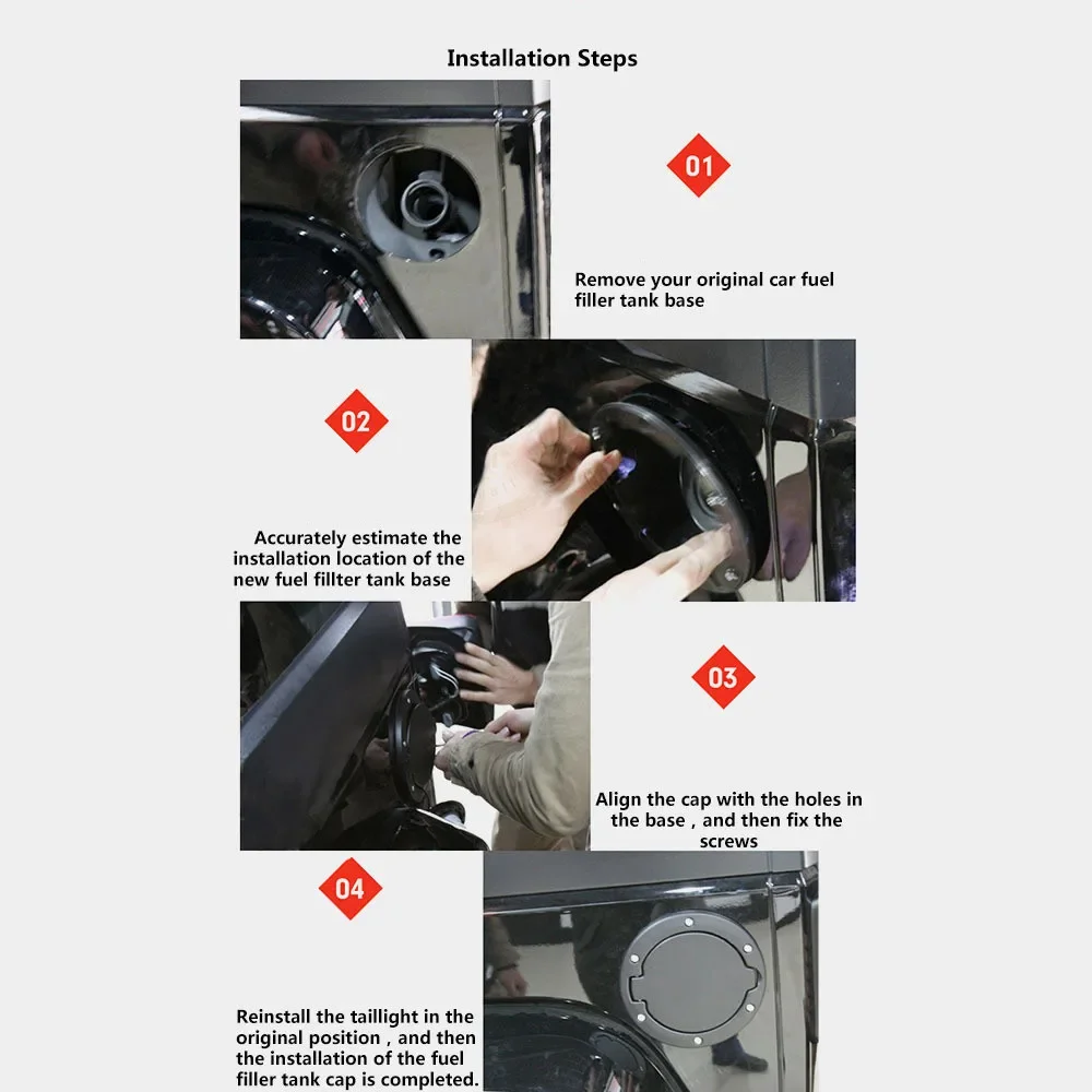 Metal Fuel Door Gas Lid Tank Cap Cover Black For 2007-2017 Jeep Wrangler JK JKU