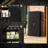Steel SnapIt Storage Cabinet  Locking Metal Garage Storage Cabinet with 4 Adjustable Shelves,2 Doors and Lock for File,Office 5