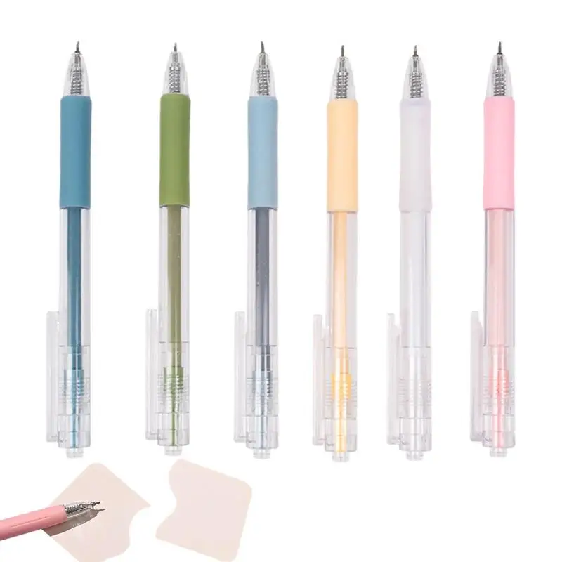 

Paper Cutter Pen 6pcs Portable Retractable Slim Pen Cutter Creative Precision Paper Cutting Carving Tools Carving Pen Cutter For