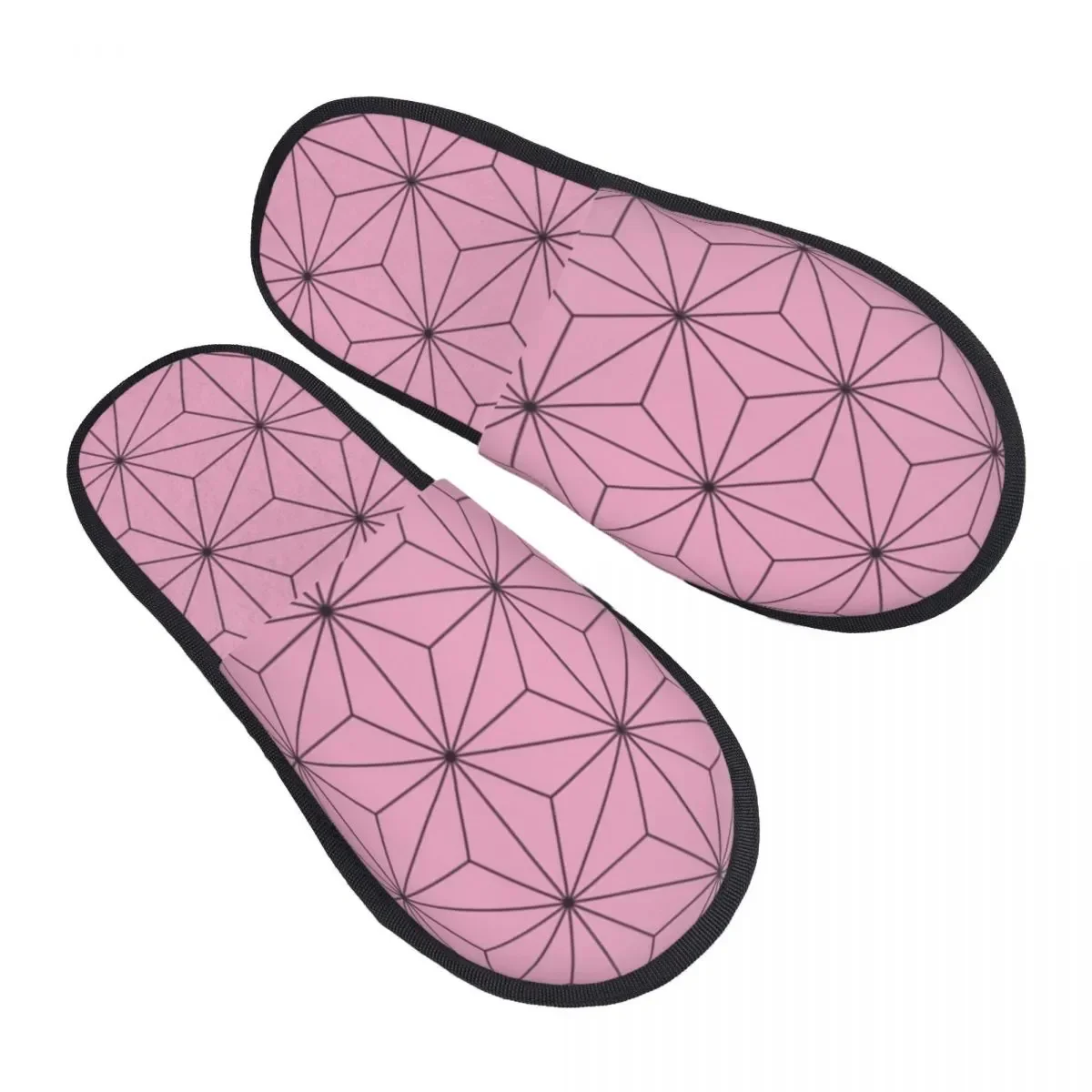 

Nezuko Pattern Guest Slippers for Bathroom Women Custom Print Demon Slayer Anime House Slipper