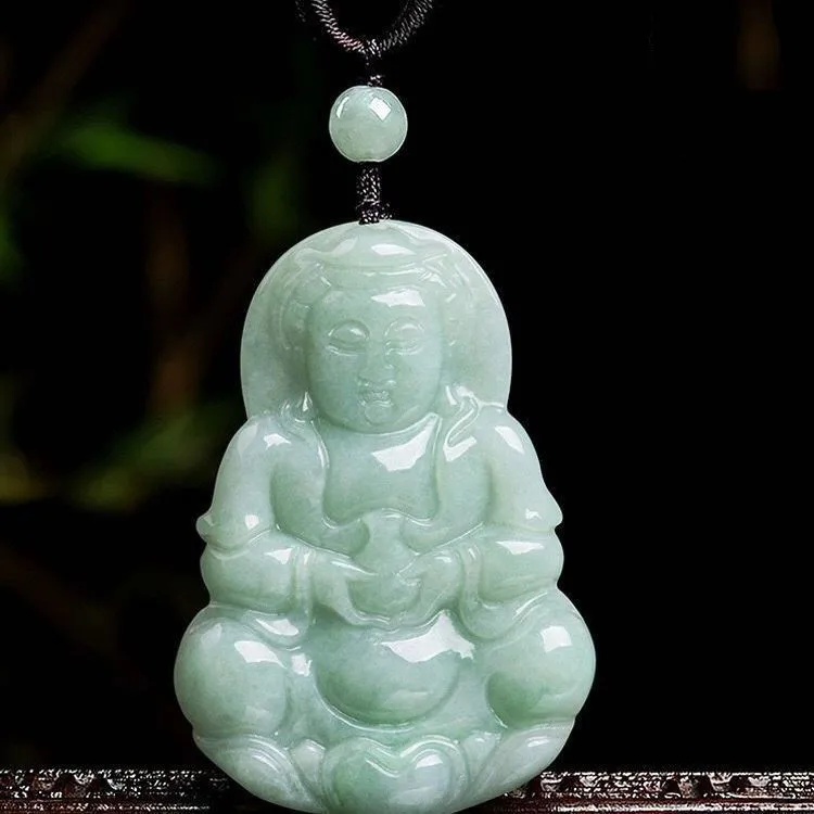 

Натуральный нефритовый кулон гуанин из Мьянмы, мужской безопасный кулон в виде Джокера из нефрита