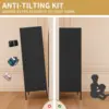 2 Door Metal Wardrobe Storage Cabinet with Hanging Rod and 2 Freely Adjustable Shelves Kids Tall Metal Armoire Closet for Kids 6