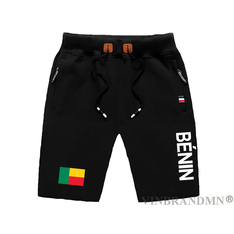 

Benin Beninese mens shorts beach man men's board shorts flag workout zipper pocket sweat bodybuilding pure cotton BEN BJ Dahomey