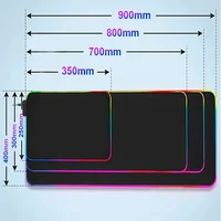 Gaming Mouse Pad Large RGB  Mouse Pad For Gamer Types LED Computer Mouse Accessories Big Desktop Carpet For Mechanical Keyboard - Image 3