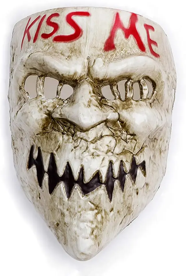 Durable PVC Halloween Kiss Me Cosplay Mask