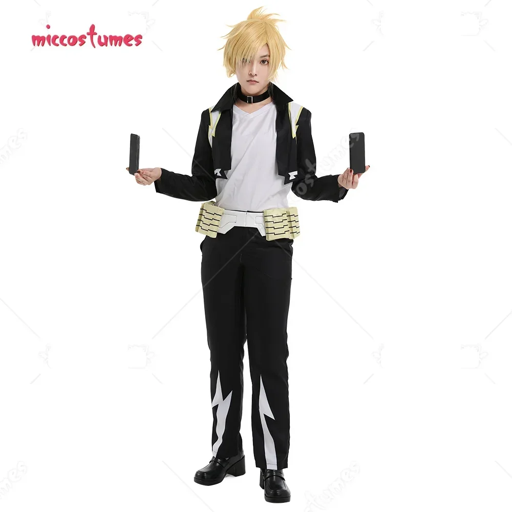 

Miccostumes Unisex Jacket Set Cosplay Costume Outfits with Choker and Waist Belt