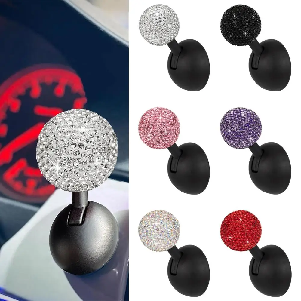 Start Button Push Start Auto Ignition Button Cover Push Engine Lever Car Stop One-Touch Rocker Automotive T4C3