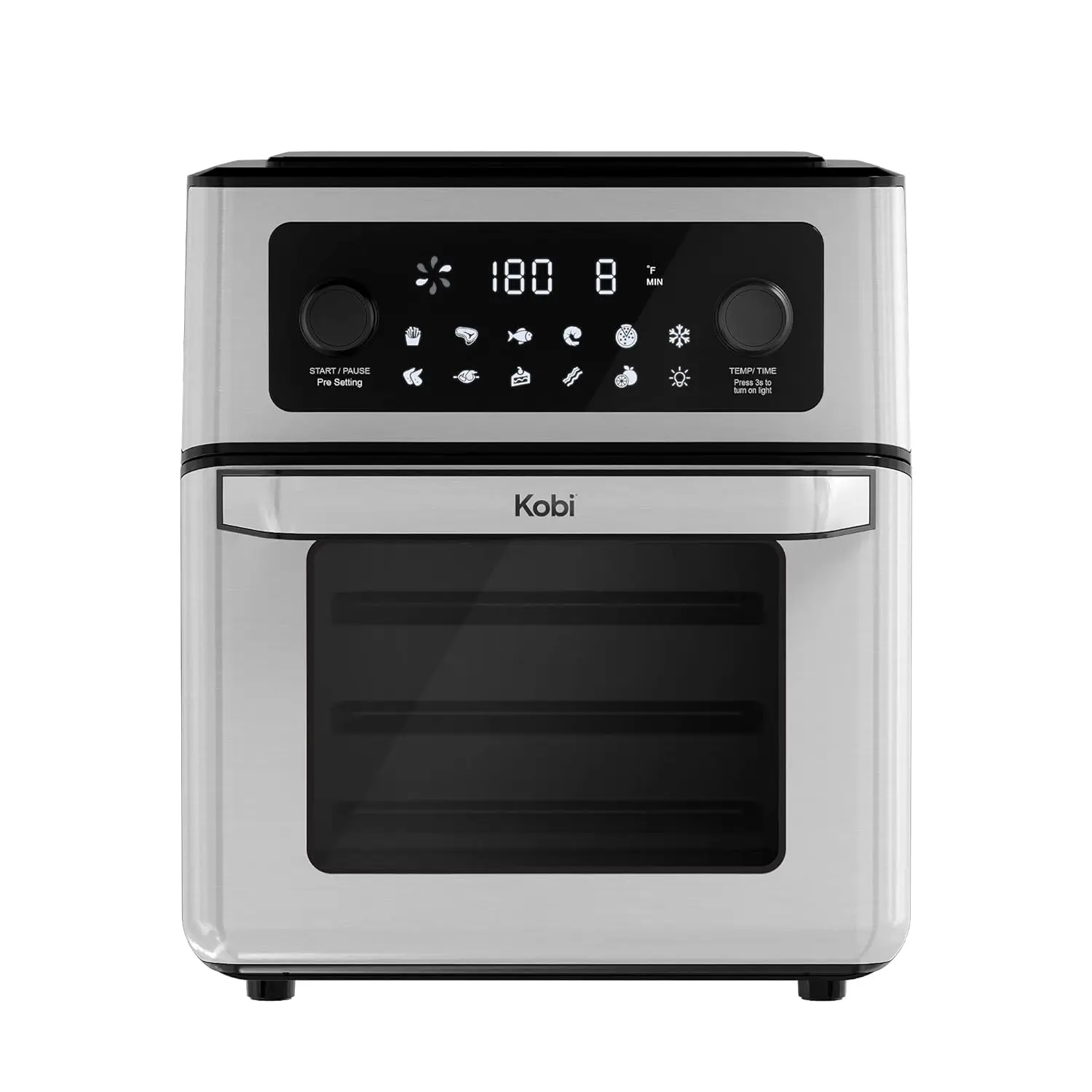 

12 Liter Electric Air Fryer 11-in-1 Air Fryer Oven with built-in Smart Cooking Programs, Digital Touchscreen, Easy to Clean Bask