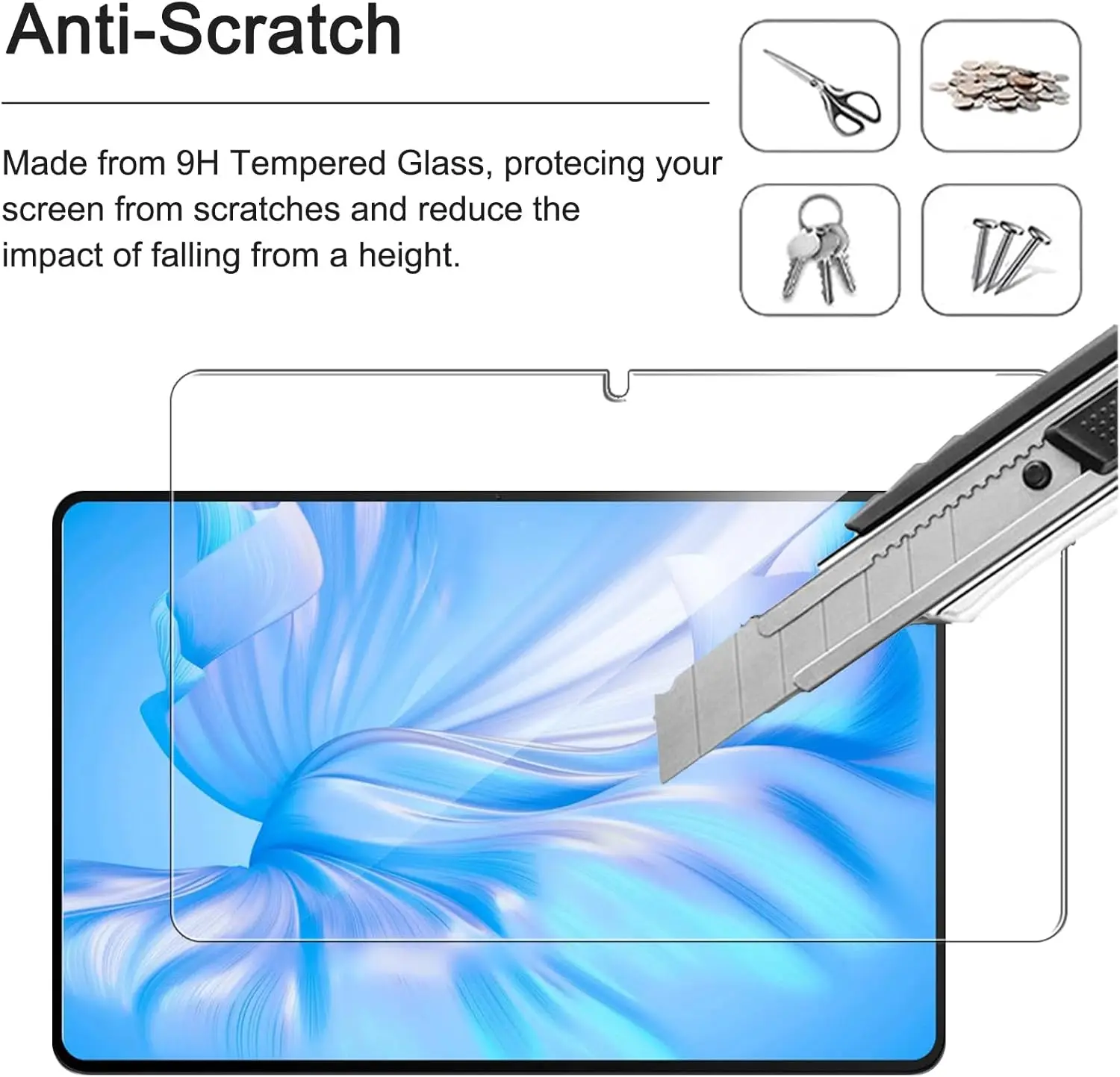 Premium Tempered Glass Screen Protector - Scratch-Resistant, Anti-Fingerprint, HD Ultra Clear