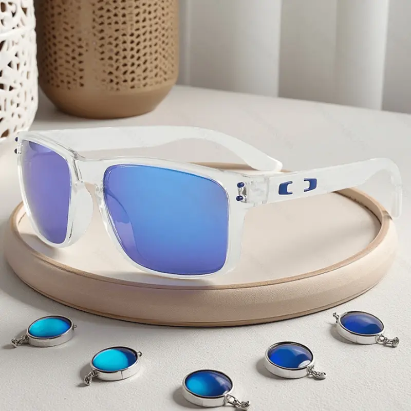 Men's Vintage-Inspired Fashion Glasses with Large Curved Frames - Perfect for Parties - Image 4