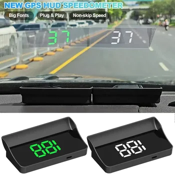 Pantalla HD Head Up para coche, velocímetro GPS, velocidad KMH MPH, proyector de parabrisas HUD Digital para todos los coches, accesorios electrónicos para automóviles 1