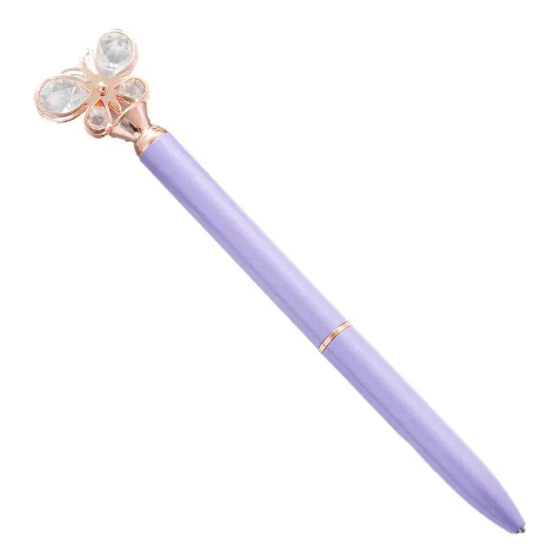 Retractable Ballpoint Pens Ball Point Pen Writing Pens 1.0mm Smooth Writing Medium Point Pens Retractable Pen Butterfly Shape luxury metal ball point pen clip signature ballpoint pens for business writing office stationery customized logo name gift