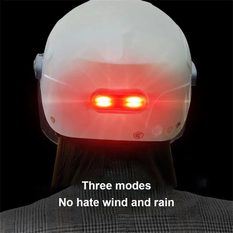 

Bike Taillight USB Rechargeable Motorcycle Helmet Taillamp Safety Signal Warning Lamp Waterproof LED Light Rear Lamp