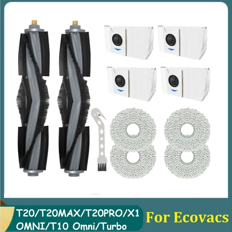 

11 шт., основная щетка для пылесоса Ecovacs Deebot T20/T20MAX/T20PRO/X1 OMNI/T10 Omni/Turbo