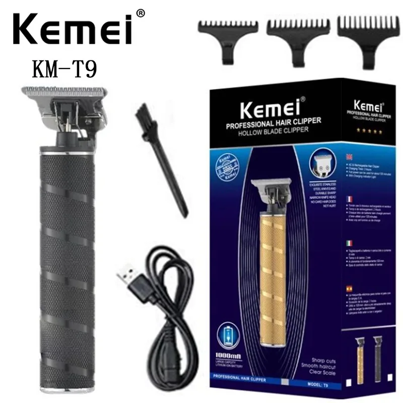 

kemei electric hair clipper KM-T9 barber carving trimmer professional hair clipper ceramic blade cordless trimmer