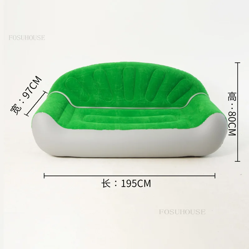 Portable Apartment Cloakroom Hotel Sofas Modern Bedroom Dormitory Backrest Armchairs Shopping Mall Coffee Shop Inflatable Sofa T
