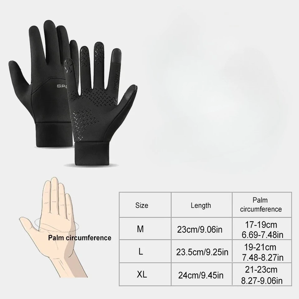 1Pair Warm Gloves, Bicycle Gloves, Outdoor Gloves, Touch Screen Gloves, Winter Gloves, Reinforced Stitching, Christmas Gifts