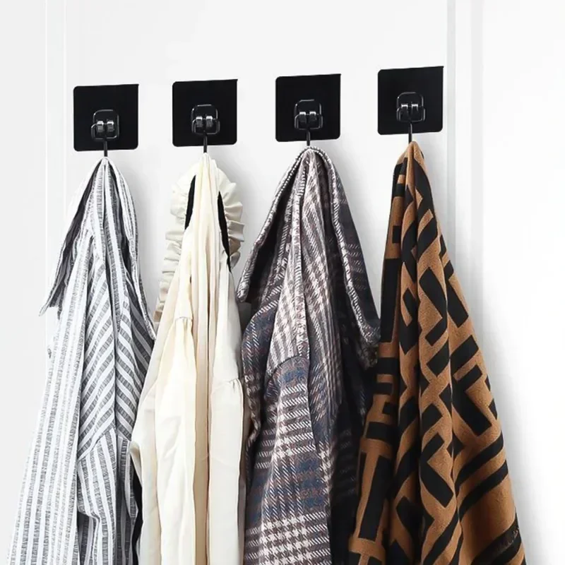 Description Picture 4 of item30/1Pcs Self Adhesive Hooks Multi-Purpose Door Wall Hanging Hook Kitchen Bathroom Storage Strong Sticky Hooks Towel Coat Holders