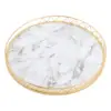 Desk Organizer Tray Candle Platter Round Home Solution Vanity Decorative Tray for Parties Home Kitchen and Home Restaurant 3