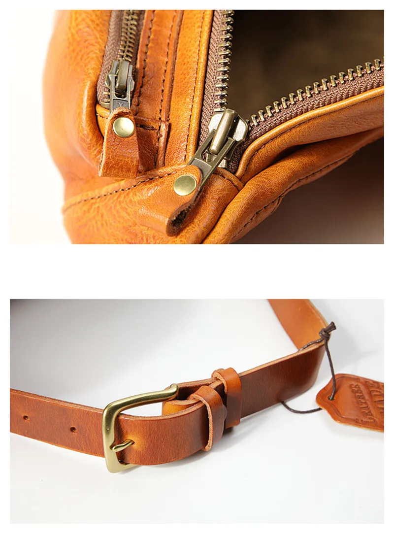 Fashion luxury genuine leather men's multi-pocket chest bag designer high quality real cowhide motorcycle shoulder crossbody bag