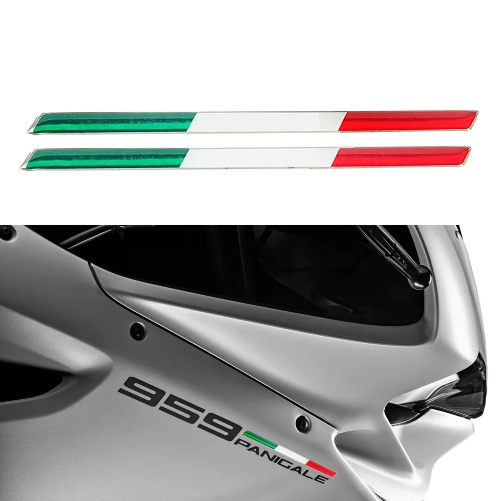 Italy Flag Sticker Badge 2pcs for Italian Car Bike Motorcycle