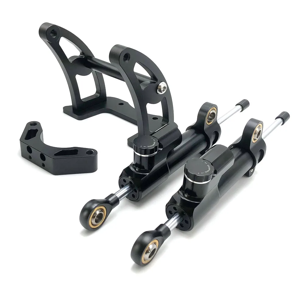 듀얼 트론 빅터 럭셔리 썬더 II 스쿠터용, 이중 방향 스티어링 댐퍼 키트, 댐퍼 어셈블리, 방진, 2 개-Freehip.co.kr