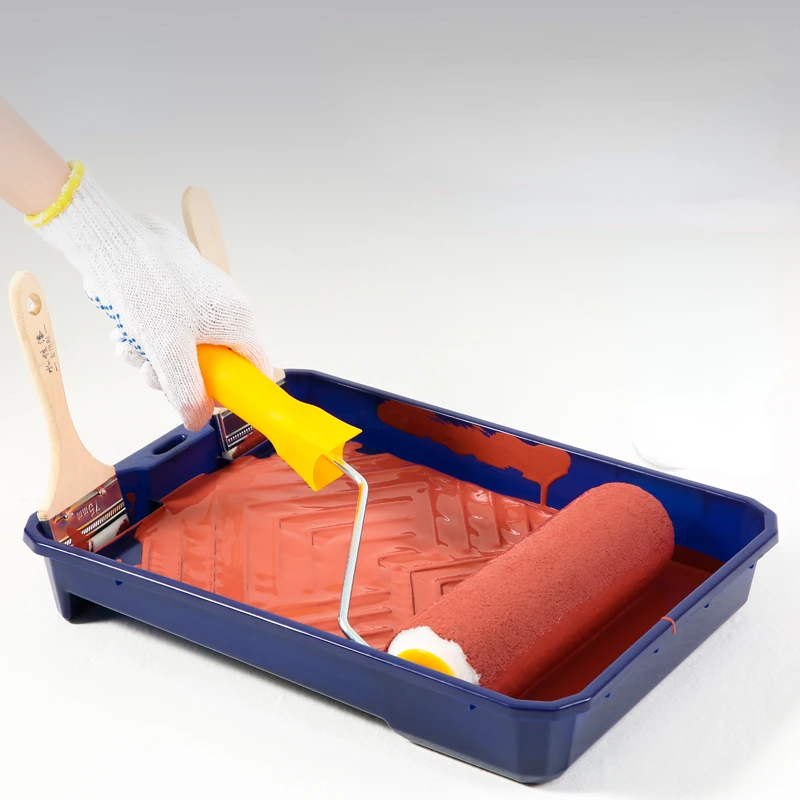 4/9inch Paint tray for decorative wall decorative tool with pattern plastic paint pan roller brushing tools 30*15*5/38*29*6.5cm