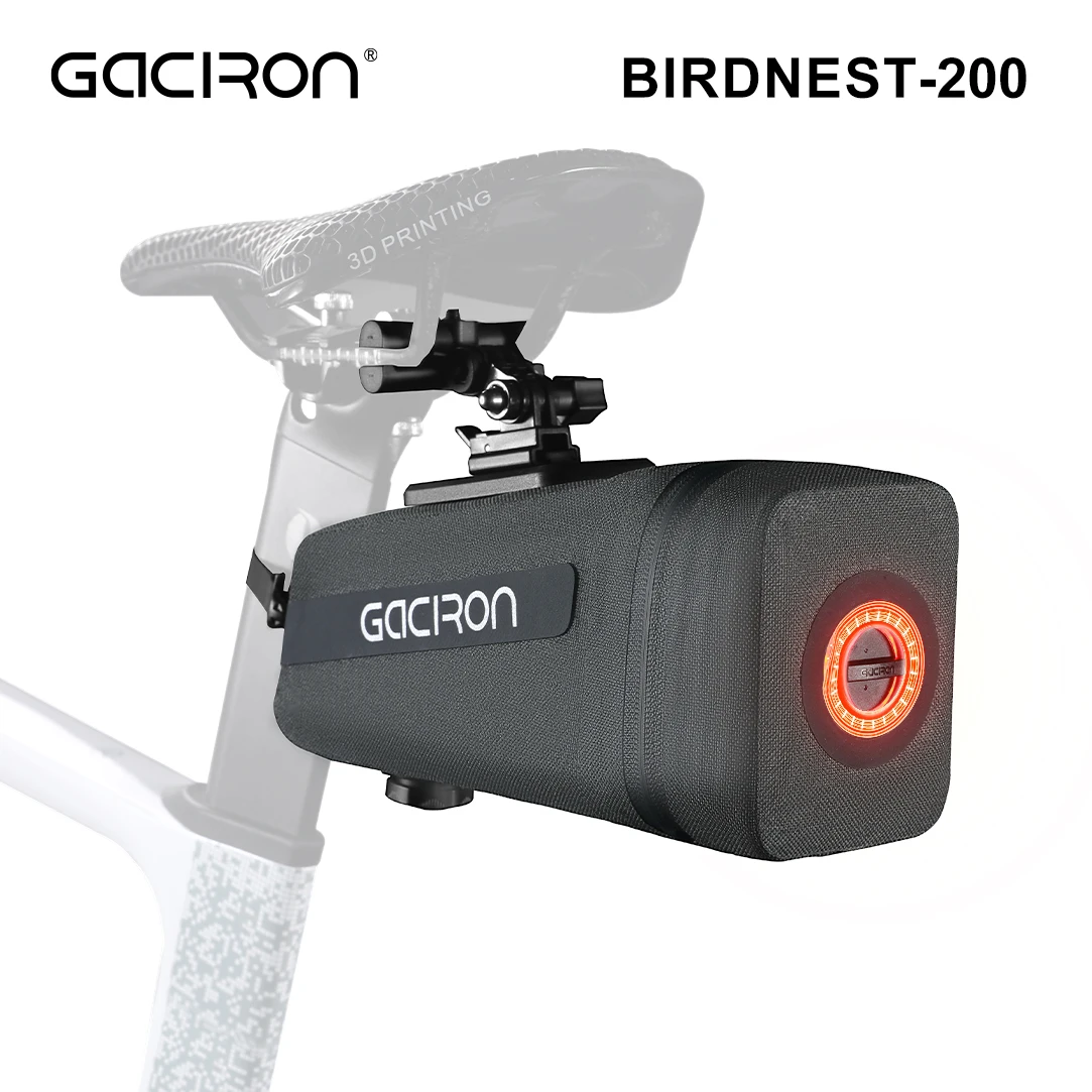 Gaciron-自転車サドルバッグ,モーションセンサー付き自転車