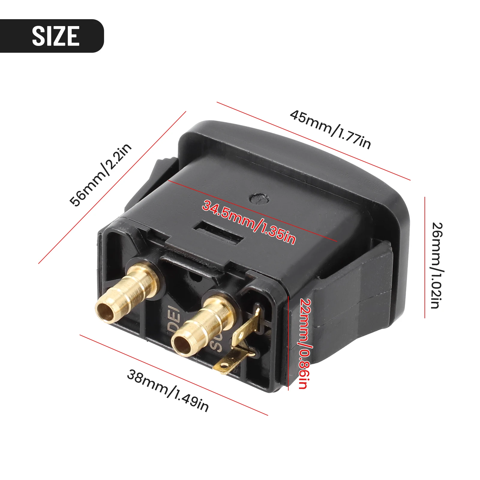 1x Seat Self-inflating Pump Control Switch For Car And Truck Seats With Pneumatic Adjustment New Air Spring Activated-switch