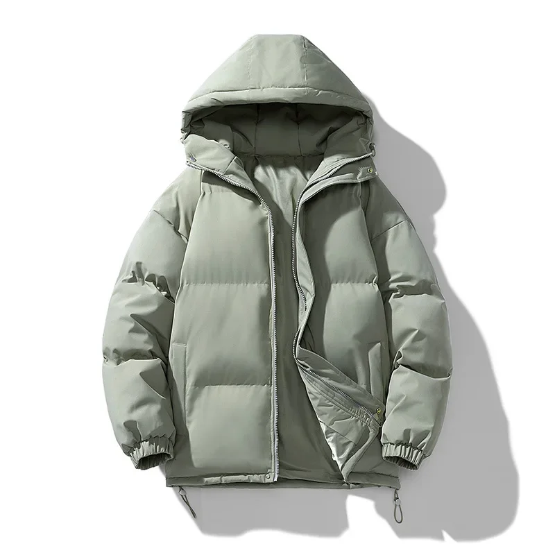 New Winter Furcoat Men's Cotton-padded Coat Puffer Fish Jacket Outdoor Hooded Jacket Casual Windbreaker Thick Warm Jacket Jacket